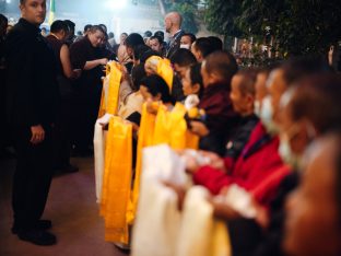 Thaye Dorje, His Holiness the 17th Gyalwa Karmapa, presided over the 23rd Kagyu Monlam at Bodh Gaya, in 2025. Photo: Tokpa Korlo.