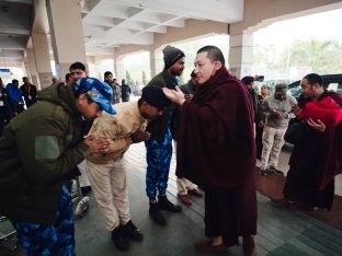 Thaye Dorje, His Holiness the 17th Gyalwa Karmapa, presided over the 23rd Kagyu Monlam at Bodh Gaya, in 2025. Photo: Tokpa Korlo.