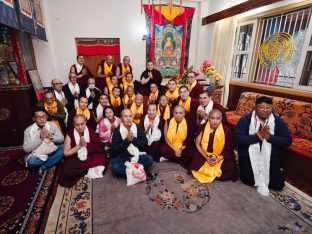 Thaye Dorje, His Holiness the 17th Gyalwa Karmapa, presided over the 23rd Kagyu Monlam at Bodh Gaya, in 2025. Photo: Tokpa Korlo.