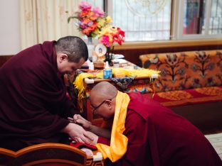 Thaye Dorje, His Holiness the 17th Gyalwa Karmapa, presided over the 23rd Kagyu Monlam at Bodh Gaya, in 2025. Photo: Tokpa Korlo.