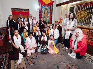 Thaye Dorje, His Holiness the 17th Gyalwa Karmapa, presided over the 23rd Kagyu Monlam at Bodh Gaya, in 2025. Photo: Tokpa Korlo.