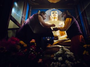 Thaye Dorje, His Holiness the 17th Gyalwa Karmapa, presided over the 23rd Kagyu Monlam at Bodh Gaya, in 2025. Photo: Tokpa Korlo.