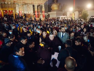 Thaye Dorje, His Holiness the 17th Gyalwa Karmapa, presided over the 23rd Kagyu Monlam at Bodh Gaya, in 2025. Photo: Tokpa Korlo.