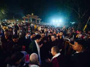 Thaye Dorje, His Holiness the 17th Gyalwa Karmapa, presided over the 23rd Kagyu Monlam at Bodh Gaya, in 2025. Photo: Tokpa Korlo.