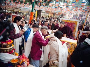 Thaye Dorje, His Holiness the 17th Gyalwa Karmapa, presided over the 23rd Kagyu Monlam at Bodh Gaya, in 2025. Photo: Tokpa Korlo.