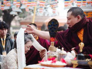 Thaye Dorje, His Holiness the 17th Gyalwa Karmapa, presided over the 23rd Kagyu Monlam at Bodh Gaya, in 2025. Photo: Tokpa Korlo.