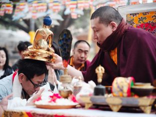 Thaye Dorje, His Holiness the 17th Gyalwa Karmapa, presided over the 23rd Kagyu Monlam at Bodh Gaya, in 2025. Photo: Tokpa Korlo.