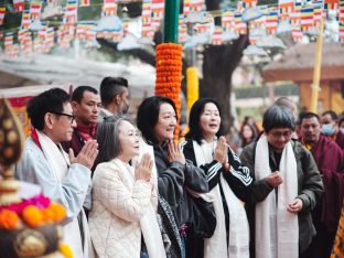 Thaye Dorje, His Holiness the 17th Gyalwa Karmapa, presided over the 23rd Kagyu Monlam at Bodh Gaya, in 2025. Photo: Tokpa Korlo.