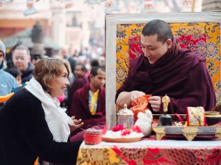 Thaye Dorje, His Holiness the 17th Gyalwa Karmapa, presided over the 23rd Kagyu Monlam at Bodh Gaya, in 2025. Photo: Tokpa Korlo.