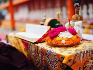 Thaye Dorje, His Holiness the 17th Gyalwa Karmapa, presided over the 23rd Kagyu Monlam at Bodh Gaya, in 2025. Photo: Tokpa Korlo.