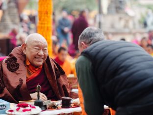 Thaye Dorje, His Holiness the 17th Gyalwa Karmapa, presided over the 23rd Kagyu Monlam at Bodh Gaya, in 2025. Photo: Tokpa Korlo.