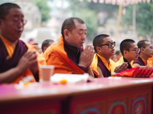 Thaye Dorje, His Holiness the 17th Gyalwa Karmapa, presided over the 23rd Kagyu Monlam at Bodh Gaya, in 2025. Photo: Tokpa Korlo.