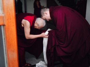 Thaye Dorje, His Holiness the 17th Gyalwa Karmapa, presided over the 23rd Kagyu Monlam at Bodh Gaya, in 2025. Photo: Tokpa Korlo.