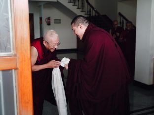 Thaye Dorje, His Holiness the 17th Gyalwa Karmapa, presided over the 23rd Kagyu Monlam at Bodh Gaya, in 2025. Photo: Tokpa Korlo.