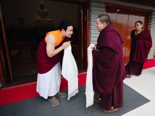 Thaye Dorje, His Holiness the 17th Gyalwa Karmapa, presided over the 23rd Kagyu Monlam at Bodh Gaya, in 2025. Photo: Tokpa Korlo.