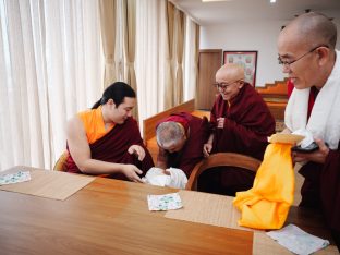 Thaye Dorje, His Holiness the 17th Gyalwa Karmapa, presided over the 23rd Kagyu Monlam at Bodh Gaya, in 2025. Photo: Tokpa Korlo.