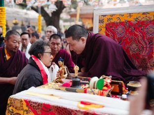 Thaye Dorje, His Holiness the 17th Gyalwa Karmapa, presided over the 23rd Kagyu Monlam at Bodh Gaya, in 2025. Photo: Tokpa Korlo.