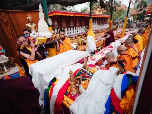 Thaye Dorje, His Holiness the 17th Gyalwa Karmapa, presided over the 23rd Kagyu Monlam at Bodh Gaya, in 2025. Photo: Tokpa Korlo.