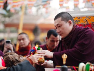 Thaye Dorje, His Holiness the 17th Gyalwa Karmapa, presided over the 23rd Kagyu Monlam at Bodh Gaya, in 2025. Photo: Tokpa Korlo.