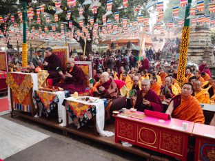 Thaye Dorje, His Holiness the 17th Gyalwa Karmapa, presided over the 23rd Kagyu Monlam at Bodh Gaya, in 2025. Photo: Tokpa Korlo.