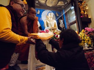 Thaye Dorje, His Holiness the 17th Gyalwa Karmapa, presided over the 23rd Kagyu Monlam at Bodh Gaya, in 2025. Photo: Tokpa Korlo.