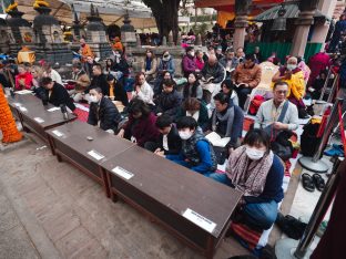 Thaye Dorje, His Holiness the 17th Gyalwa Karmapa, presided over the 23rd Kagyu Monlam at Bodh Gaya, in 2025. Photo: Tokpa Korlo.