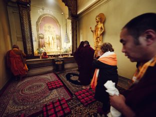 Thaye Dorje, His Holiness the 17th Gyalwa Karmapa, presided over the 23rd Kagyu Monlam at Bodh Gaya, in 2025. Photo: Tokpa Korlo.