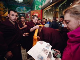 Thaye Dorje, His Holiness the 17th Gyalwa Karmapa, presided over the 23rd Kagyu Monlam at Bodh Gaya, in 2025. Photo: Tokpa Korlo.