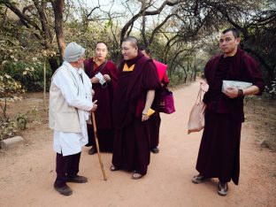 Pujas for His Eminence the 3rd Jamgon Ju Mipham Namgyal Gyatso Tshojung Gyepe Dorje, presided over by Thaye Dorje, His Holiness the 17th Gyalwa Karmapa. Photo: Tokpa Korlo.