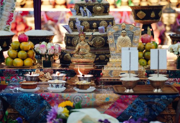 Pujas for His Eminence the 3rd Jamgon Ju Mipham Namgyal Gyatso Tshojung Gyepe Dorje, presided over by Thaye Dorje, His Holiness the 17th Gyalwa Karmapa. Photo: Tokpa Korlo.