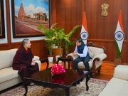 Thaye Dorje, His Holiness the 17th Gyalwa Karmapa, and Thiru. R. N. Ravi, Honorable Governor of Tamil Nadu.