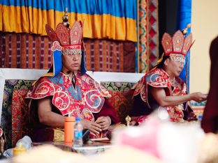 The cremation ceremony for His Eminence Mipham Namgyal Gyatso Tshojung Gyepe Dorje took place at the Karmapa International Buddhist Institute, Feb 2026. Photo: Tokpa Korlo.