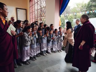 The cremation ceremony for His Eminence Mipham Namgyal Gyatso Tshojung Gyepe Dorje took place at the Karmapa International Buddhist Institute, Feb 2026. Photo: Tokpa Korlo.