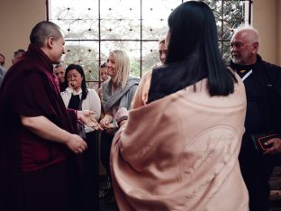 The cremation ceremony for His Eminence Mipham Namgyal Gyatso Tshojung Gyepe Dorje took place at the Karmapa International Buddhist Institute, Feb 2026. Photo: Tokpa Korlo.