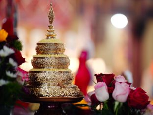 The cremation ceremony for His Eminence Mipham Namgyal Gyatso Tshojung Gyepe Dorje took place at the Karmapa International Buddhist Institute, Feb 2026. Photo: Tokpa Korlo.
