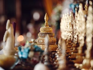 The cremation ceremony for His Eminence Mipham Namgyal Gyatso Tshojung Gyepe Dorje took place at the Karmapa International Buddhist Institute, Feb 2026. Photo: Tokpa Korlo.