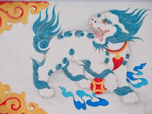 The cremation ceremony for His Eminence Mipham Namgyal Gyatso Tshojung Gyepe Dorje took place at the Karmapa International Buddhist Institute, Feb 2026. Photo: Tokpa Korlo.