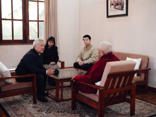 The cremation ceremony for His Eminence Mipham Namgyal Gyatso Tshojung Gyepe Dorje took place at the Karmapa International Buddhist Institute, Feb 2026. Photo: Tokpa Korlo.
