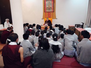 The cremation ceremony for His Eminence Mipham Namgyal Gyatso Tshojung Gyepe Dorje took place at the Karmapa International Buddhist Institute, Feb 2026. Photo: Tokpa Korlo.