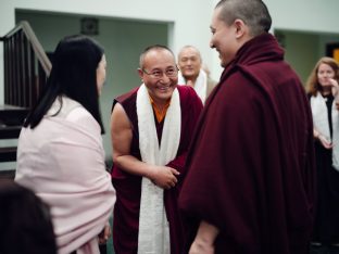 The cremation ceremony for His Eminence Mipham Namgyal Gyatso Tshojung Gyepe Dorje took place at the Karmapa International Buddhist Institute, Feb 2026. Photo: Tokpa Korlo.