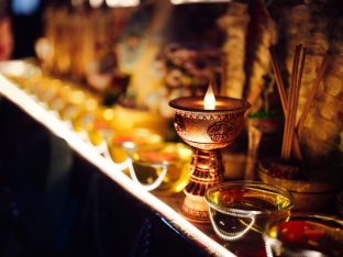 The cremation ceremony for His Eminence Mipham Namgyal Gyatso Tshojung Gyepe Dorje took place at the Karmapa International Buddhist Institute, Feb 2026. Photo: Tokpa Korlo.