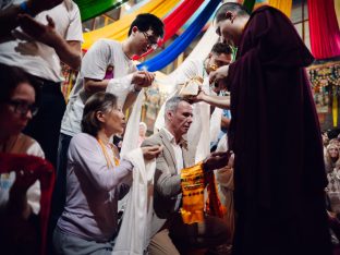 Thaye Dorje, His Holiness the 17th Gyalwa Karmapa, bestowed teachings and empowerments at the Karmapa Public Course at KIBI, March 2026. Photo: Tokpa Korlo.