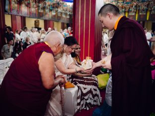 Thaye Dorje, His Holiness the 17th Gyalwa Karmapa, bestowed teachings and empowerments at the Karmapa Public Course at KIBI, March 2026. Photo: Tokpa Korlo.