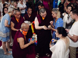 Thaye Dorje, His Holiness the 17th Gyalwa Karmapa, bestowed teachings and empowerments at the Karmapa Public Course at KIBI, March 2026. Photo: Tokpa Korlo.