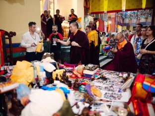 Thaye Dorje, His Holiness the 17th Gyalwa Karmapa, bestowed teachings and empowerments at the Karmapa Public Course at KIBI, March 2026. Photo: Tokpa Korlo.