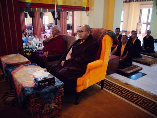 Thaye Dorje, His Holiness the 17th Gyalwa Karmapa, bestowed teachings and empowerments at the Karmapa Public Course at KIBI, March 2026. Photo: Tokpa Korlo.