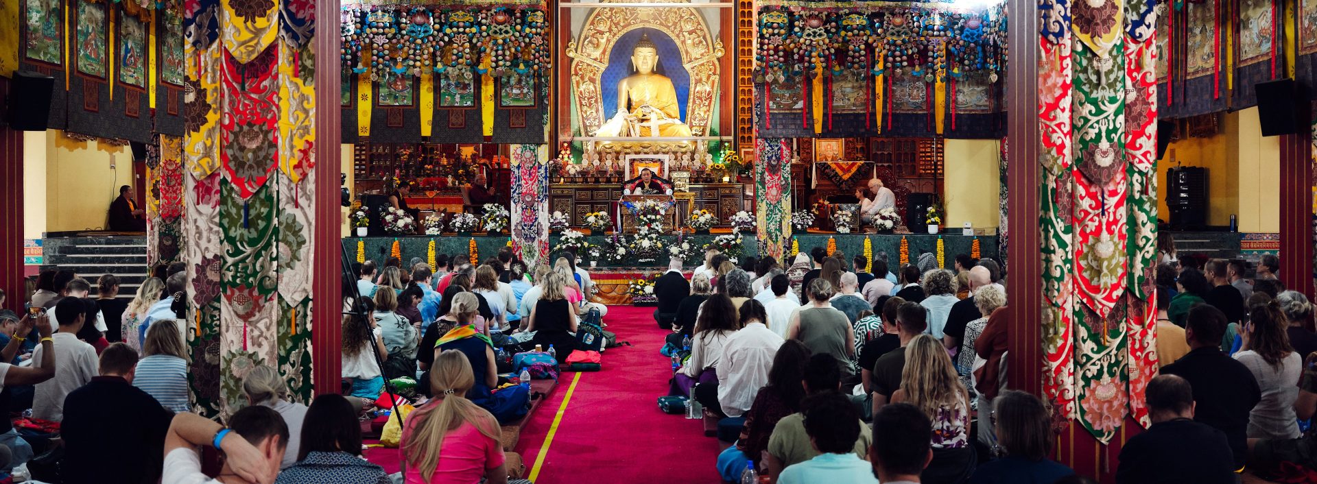 Thaye Dorje, His Holiness the 17th Gyalwa Karmapa, bestowed teachings and empowerments at the Karmapa Public Course at KIBI, March 2026. Photo: Tokpa Korlo.
