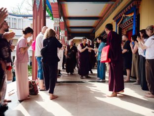 Thaye Dorje, His Holiness the 17th Gyalwa Karmapa, bestowed teachings and empowerments at the Karmapa Public Course at KIBI, March 2026. Photo: Tokpa Korlo.