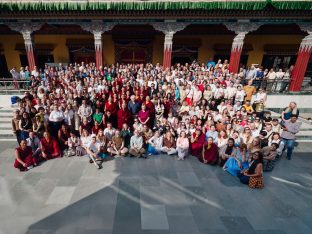 Thaye Dorje, His Holiness the 17th Gyalwa Karmapa, bestowed teachings and empowerments at the Karmapa Public Course at KIBI, March 2026. Photo: Tokpa Korlo.