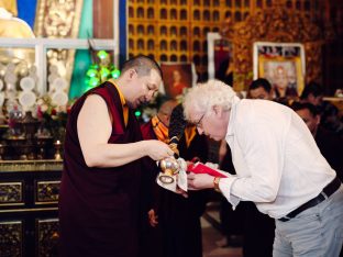 Thaye Dorje, His Holiness the 17th Gyalwa Karmapa, bestowed teachings and empowerments at the Karmapa Public Course at KIBI, March 2026. Photo: Tokpa Korlo.